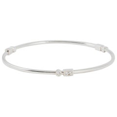 Code by Edge "A" Sterling Silver and 100% Ethical TypeIIA Diamond Bangle