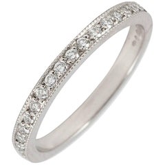 Fine Diamond Platinum Band