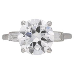Cartier Solitaire Diamond Platinum Engagement Ring