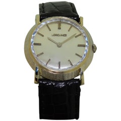 Longines White Gold Original Multifaceted Crystal Dress Manual Wristwatch 9