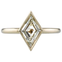 Yellow Gold Lozenge Cut Diamond Ring