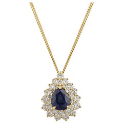 Pendentif saphir et diamant Tiffany & Co