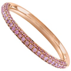 Fancy Pink Diamond in Rose Gold Wedding Band