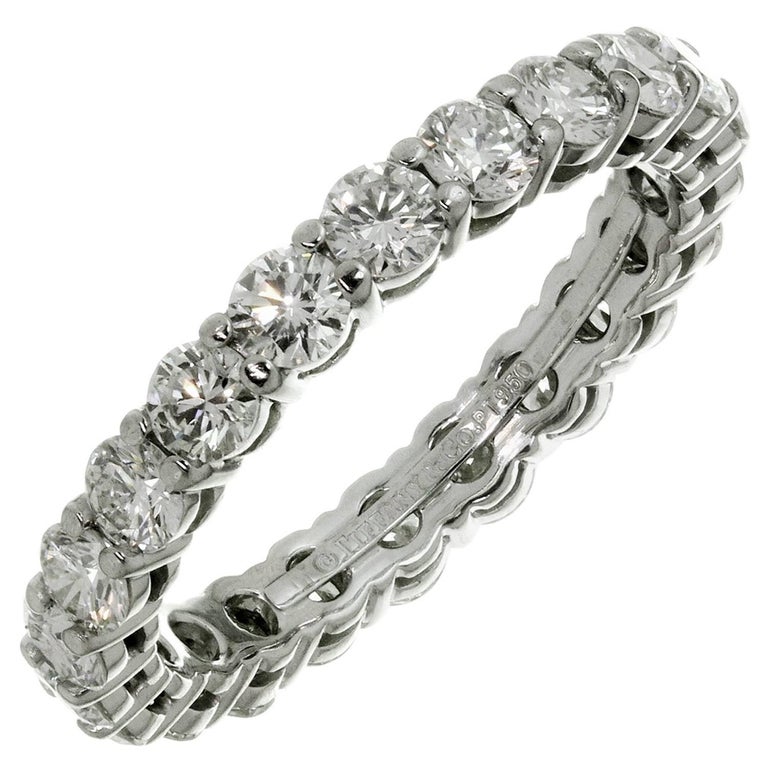 Tiffany and Co. Embrace Diamond Platinum Band Ring For Sale at 1stDibs ...