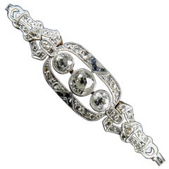 Art Deco Bracelet with Diamonds and Sapphires, circa 1925 8