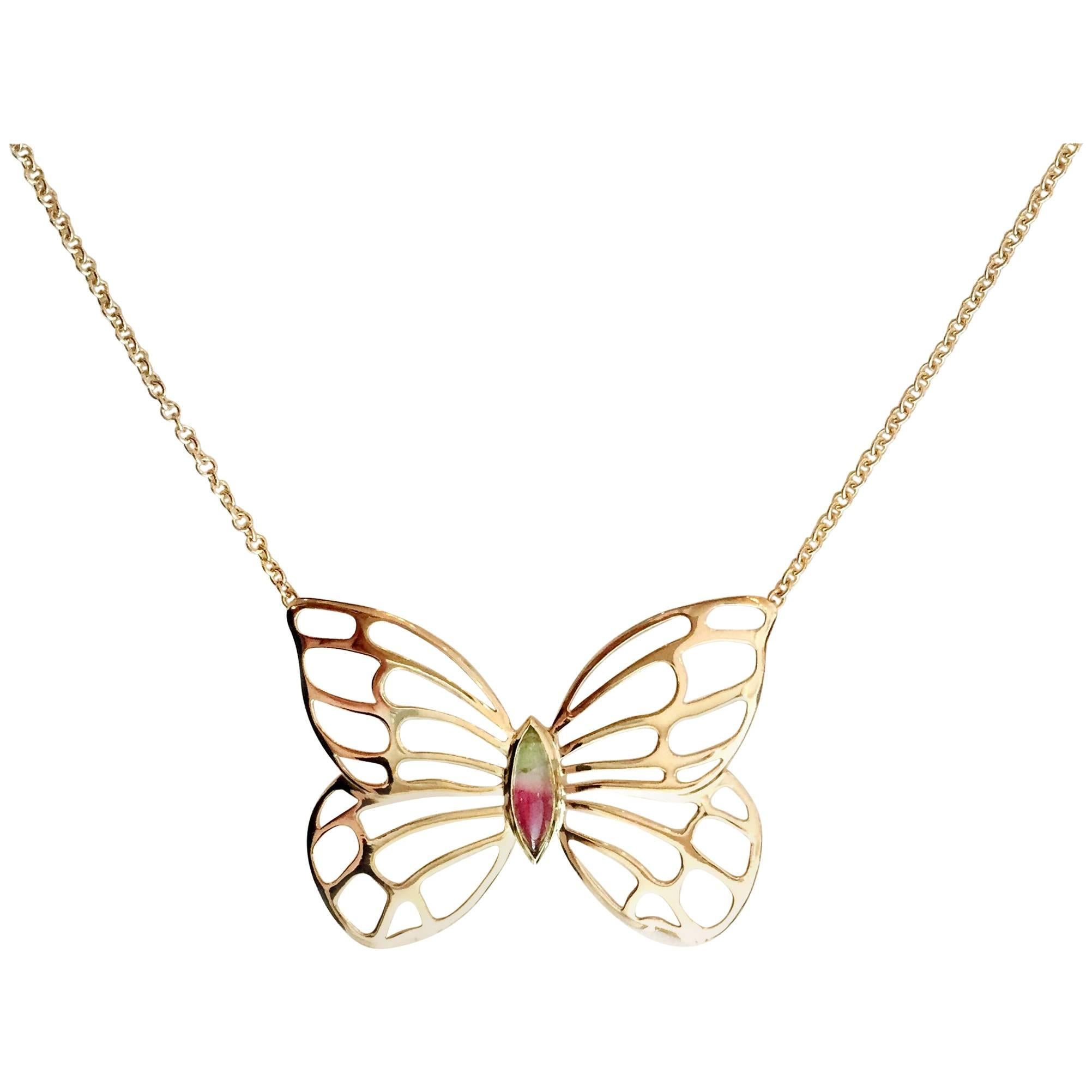 Julius Cohen Butterfly Necklace