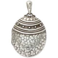 Deep Engraving on a Victorian Sterling Silver Locket 11