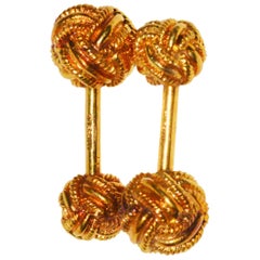 Classic Tiffany & Co. Love Knot Gold Cufflinks