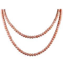 Antique Victorian Double Coral Necklace, circa 1900