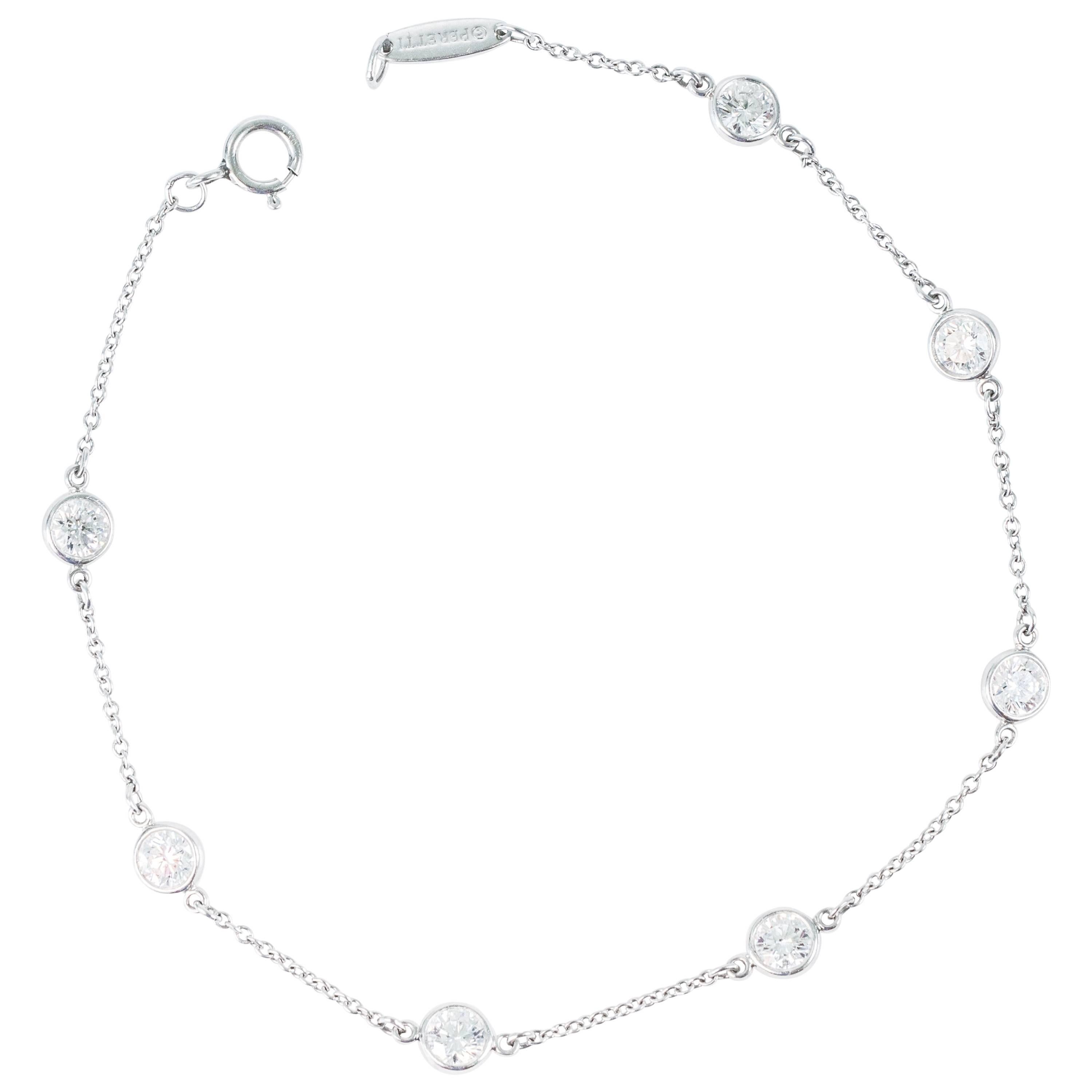 Tiffany & Co. Elsa Peretti Diamonds By the Yard Platinum Bracelet