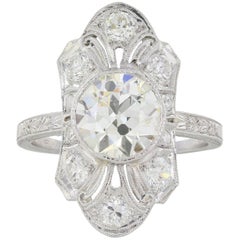 Edwardian 2.36 Carat Old European Cut Diamond Ring 3