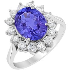 Tanzanite Diamond Ring