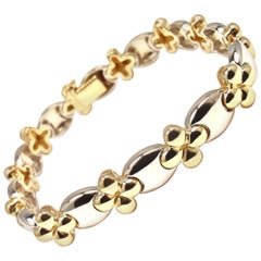 Van Cleef & Arpels Link Yellow and White Gold Bracelet 5
