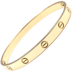 Cartier Love Yellow Gold Bangle Bracelet 5