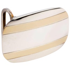 Tiffany & Co. Silver and Gold Belt Buckle