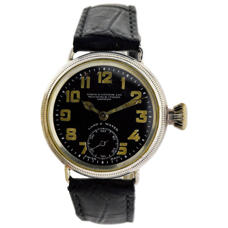 Zenith Sterling Silver Land and Water WWI British Campaign Style