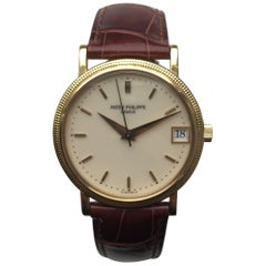 Patek Philippe Yellow Gold Enamel Dial Calatrava Automatic Wristwatch