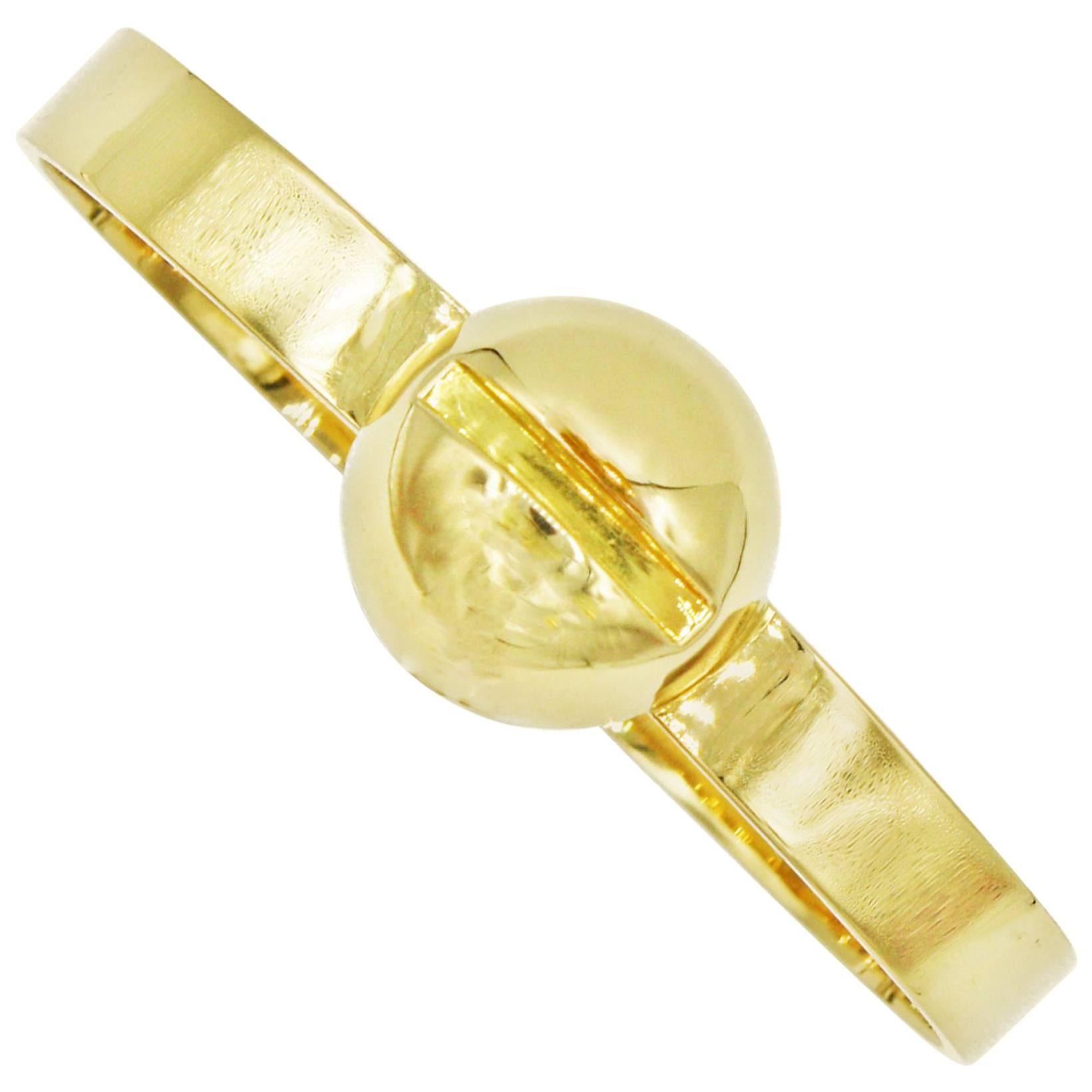 Renato Cipullo Gold Screw Bracelet For Sale