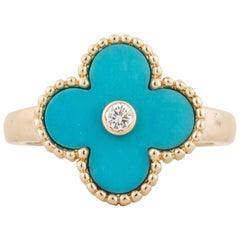 Van Cleef & Arpels Alhambra Turquoise Ring