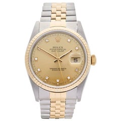 Rolex Yellow Gold Stainless Steel Datejust Automatic Wristwatch Ref W3987