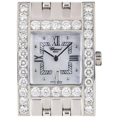 Chopard Ladies White Gold Diamond Mother-of-Pearl Your Hour Quartz Wristwatch