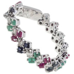 Luise Diamond, Sapphire, Ruby, Emerald Fashion Ring
