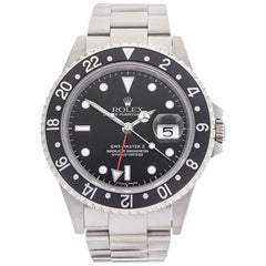 Used Rolex Stainless Steel GMT-Master II Automatic Wristwatch Ref 16710, 2001