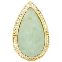 Antique Jadeite Jade Cocktail Ring