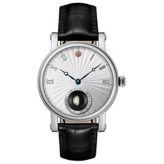 Christiaan Van Der Klaauw Stainless Steel Real Moon Joure Automatic Wristwatch