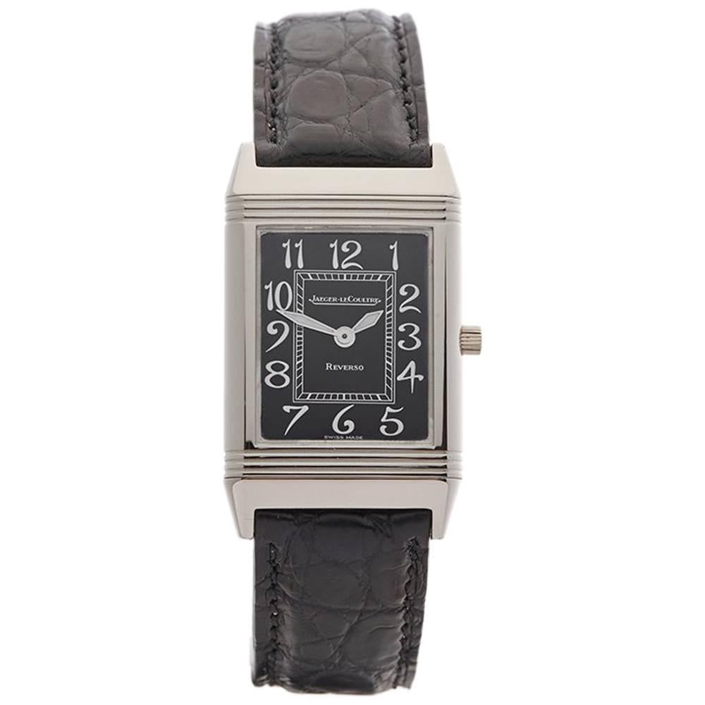Jaeger-LeCoultre White Gold Reverso Mechanical Wristwatch