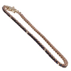 Luise Blue Sapphires and Diamonds Tennis Bracelet