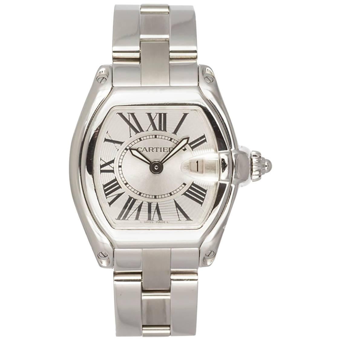 Cartier Ladies Stainless Steel Roadster Wristwatch