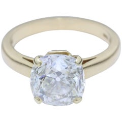 Diamond yellow Gold or Platinum Bespoke Solitaire Ring  'Lumières d'un Diamant' 