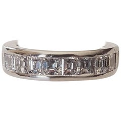 Boodles Platinum Asscher Diamond Eternity Ring