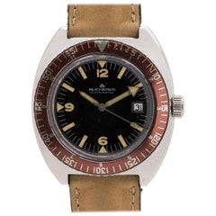 Bucherer Stainless Steel Diver Automatic Wristwatch, circa 1970s