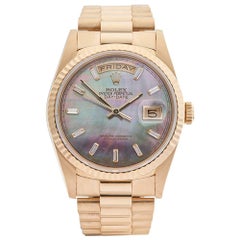 Retro Rolex Yellow Gold Day-Date Automatic Wristwatch Ref 18238, 1993