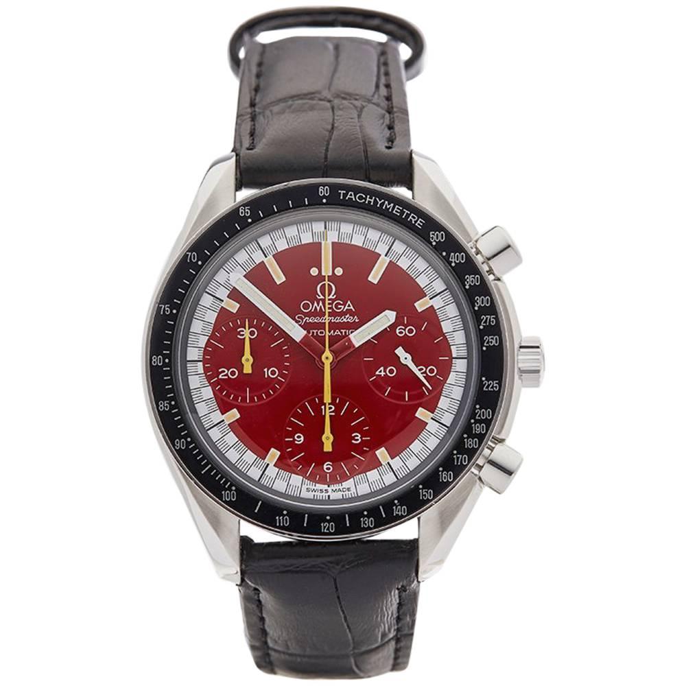 Omega Stainless Steel Speedmaster Michael Schumacher Automatic Wristwatch, 1997