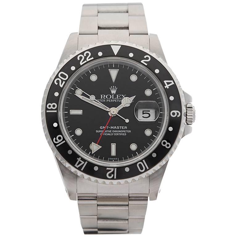Rolex Stainless Steel GMT Master Automatic Wristwatch Ref 16700, 1997
