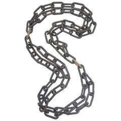 Shagreen Diamond Chain Link Necklaces