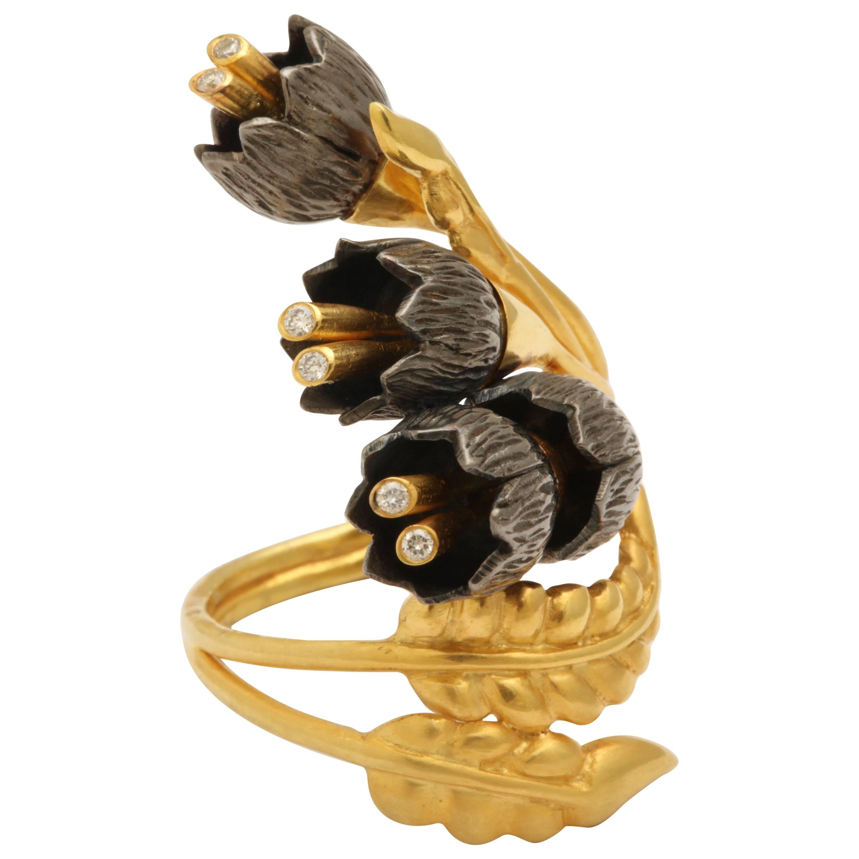 Rebecca Koven Lily of the Valley Ring For Sale