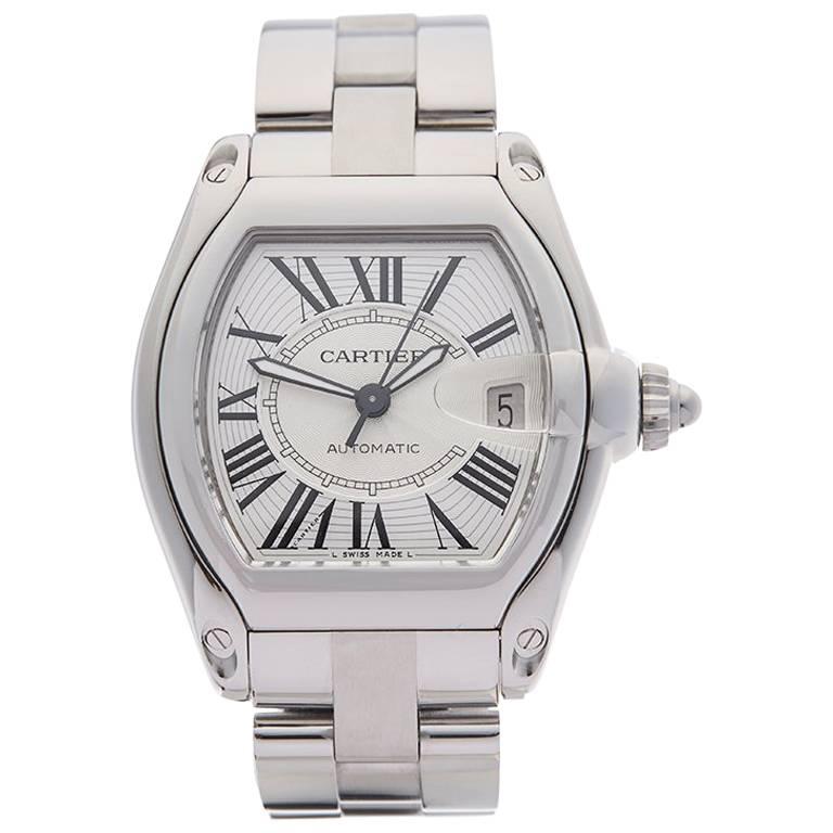 Cartier Stainless Steel Roadster Automatic Wristwatch Ref 2510, 2010s