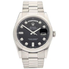 Rolex White Gold Day Date Automatic Wristwatch Ref 118239, 2007