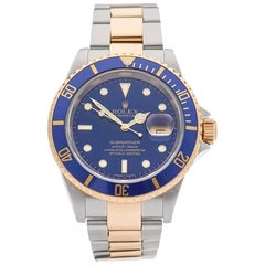 Rolex Yellow Gold Stainless Steel Submariner Automatic Wristwatch, 2005