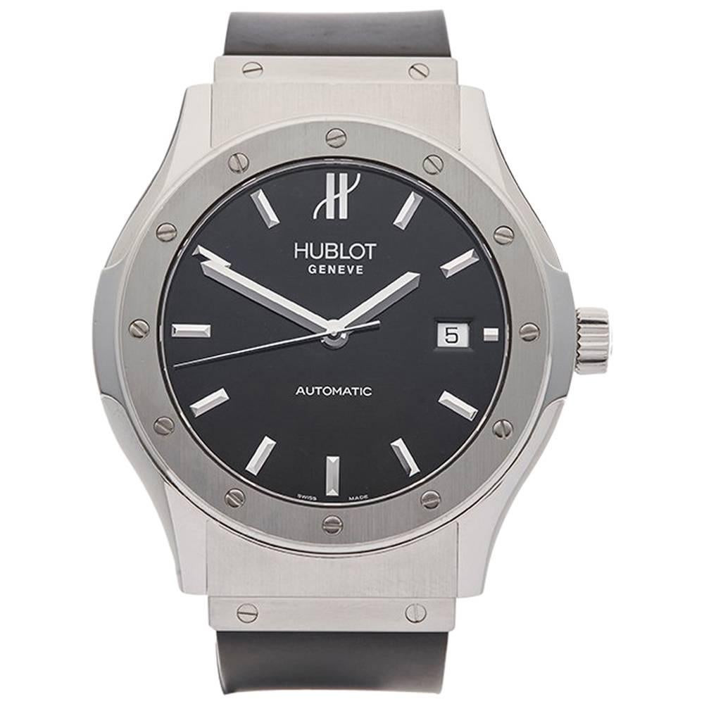 Hublot Stainless Steel Classic Fusion Automatic Wristwatch, 2010s