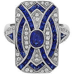 Emilio Jewelry Diamond Sapphire Ring