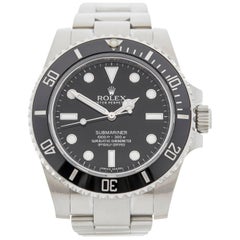 Used Rolex Stainless Steel Submariner Non Date Automatic Wristwatch Ref 114060, 2012