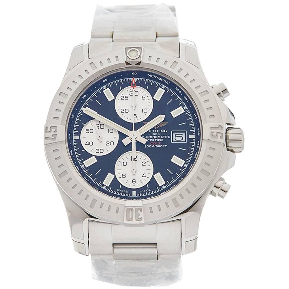 Breitling Stainless Steel Colt Chronograph Automatic Wristwatch, 2017