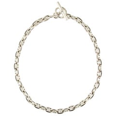 Hermes Chaine d’Ancre Sterling Silver Necklace