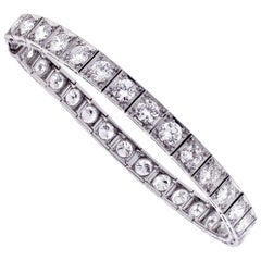 Vintage 1930s Straight-Line Diamond Bracelet