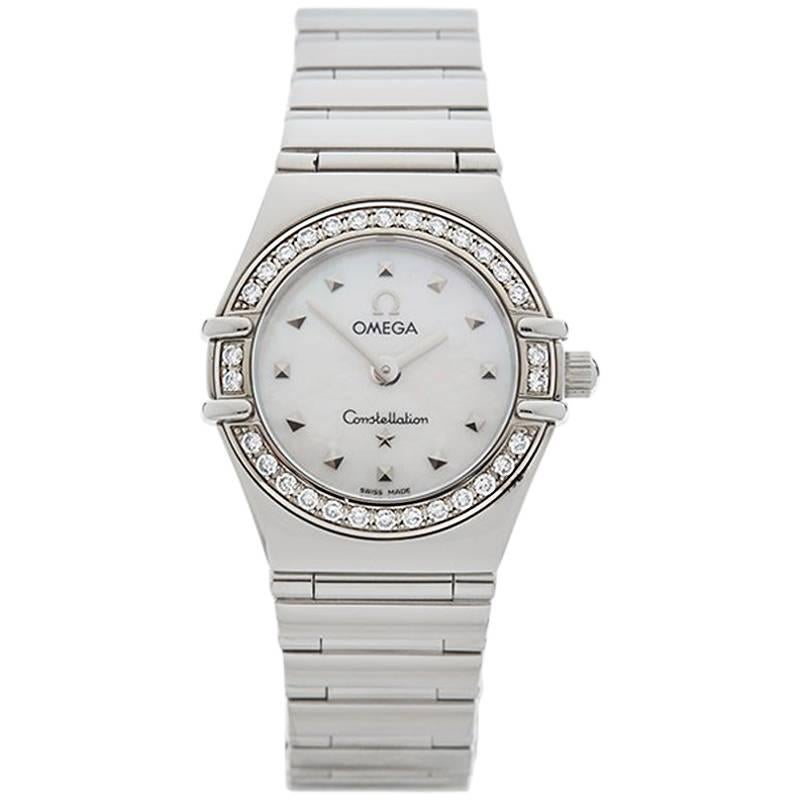 Omega Ladies Stainless Steel Constellation My Choice Quartz Wristwatch, 1998
